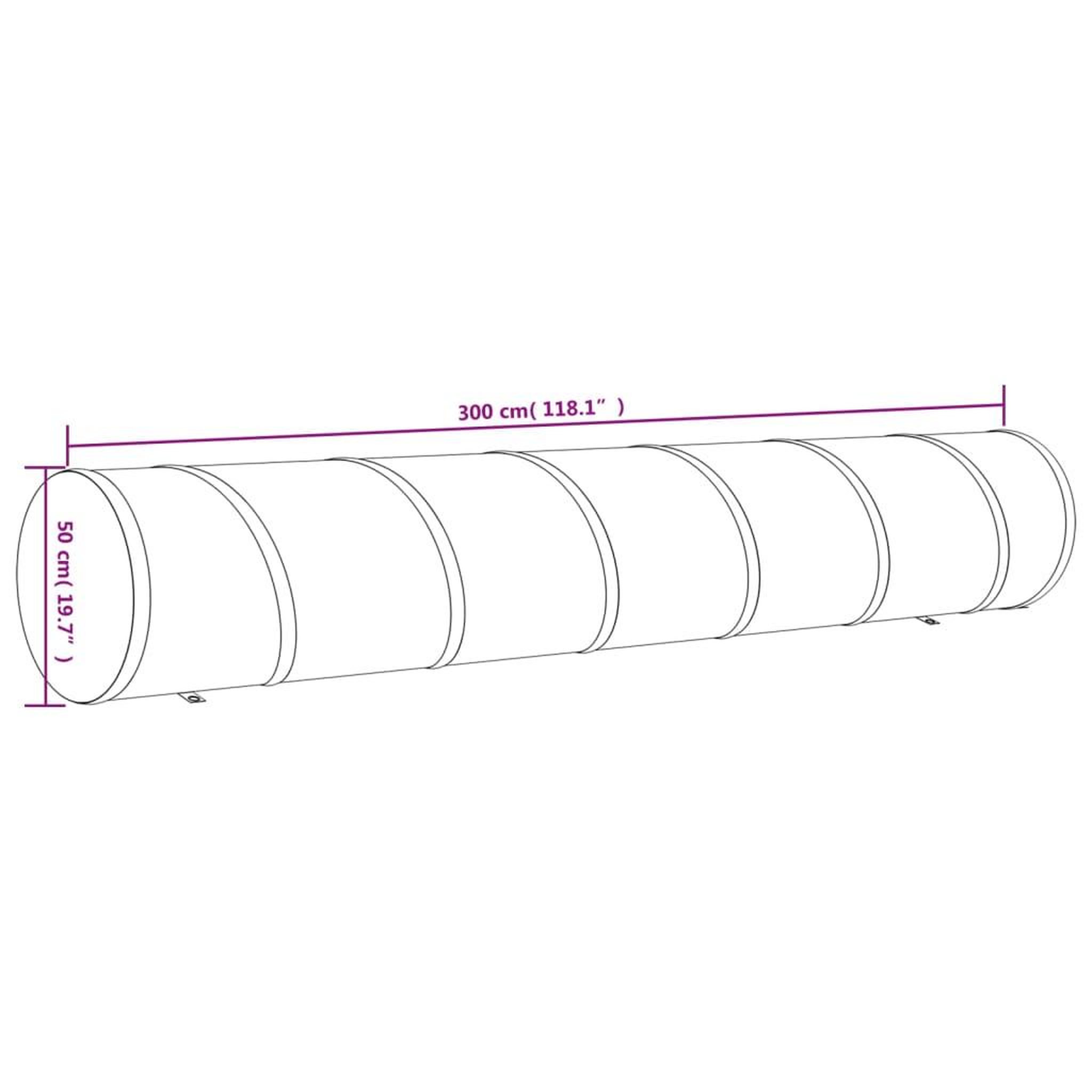 Voir la diapositive 6 : VIDAXL Tunnel pour chien bleu Ø 50x300 cm polyester
