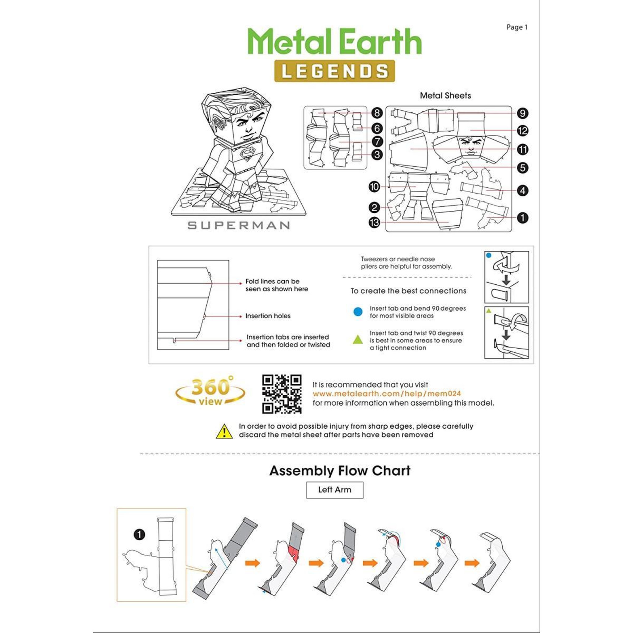 Voir la diapositive 3 : Metal Earth Legends Super Man