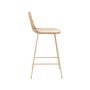 Voir la diapositive 3 : Rendez vous déco Lot de 2 chaises pour îlot central 66 cm en rotin naturel et noir - Tamara