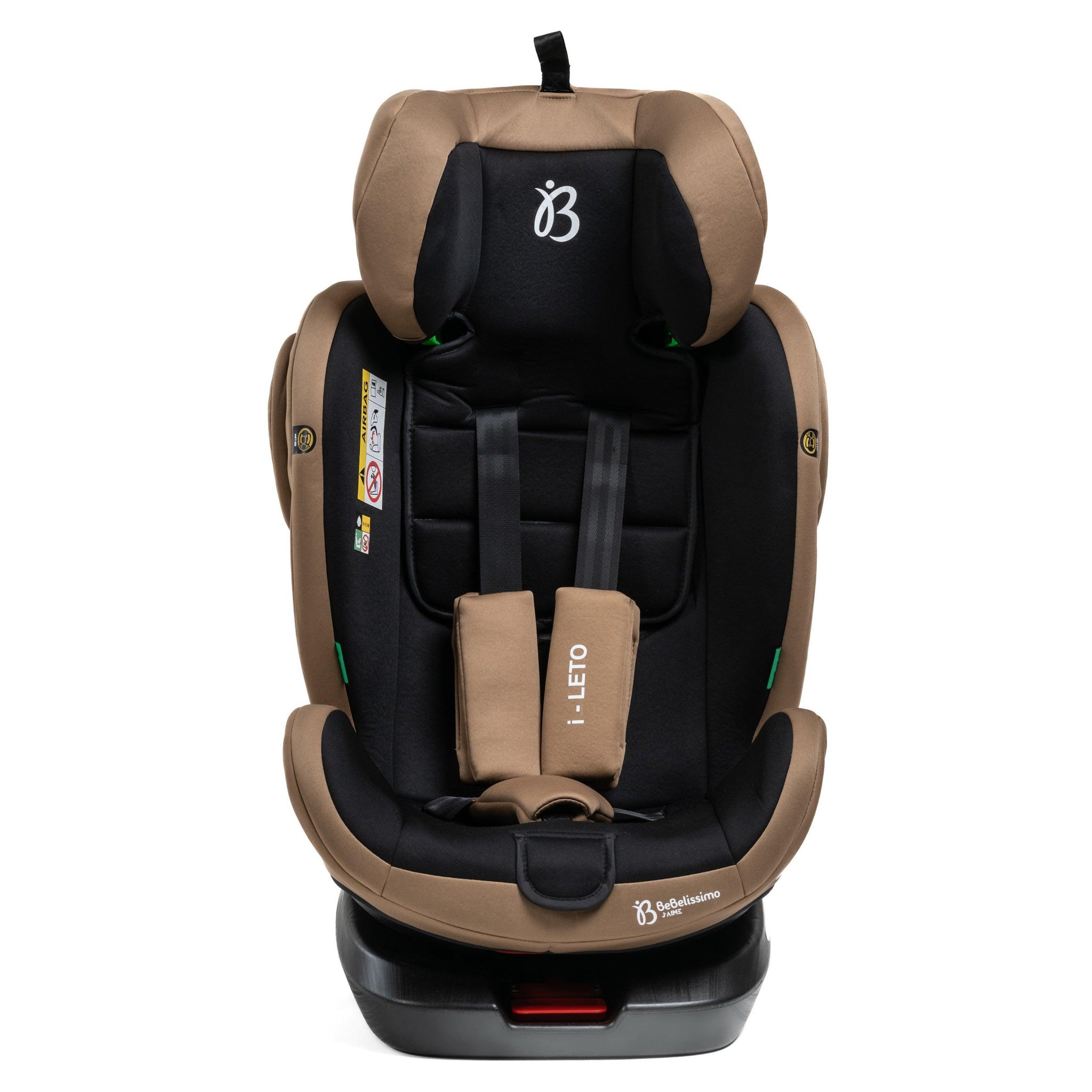 Voir la diapositive 3 : BEBELISSIMO BEBELISSIMO - Siège auto Isofix - pivotant 360 ° - groupe 0+/1/2/3 - (0-36kg) - i-Leto - beige - protections latérales