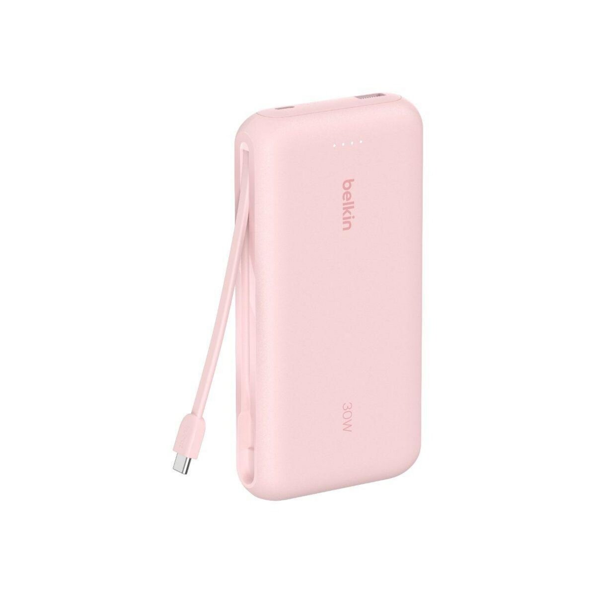Belkin Batterie externe 20000 mAh avec cable USB-C intégre pink