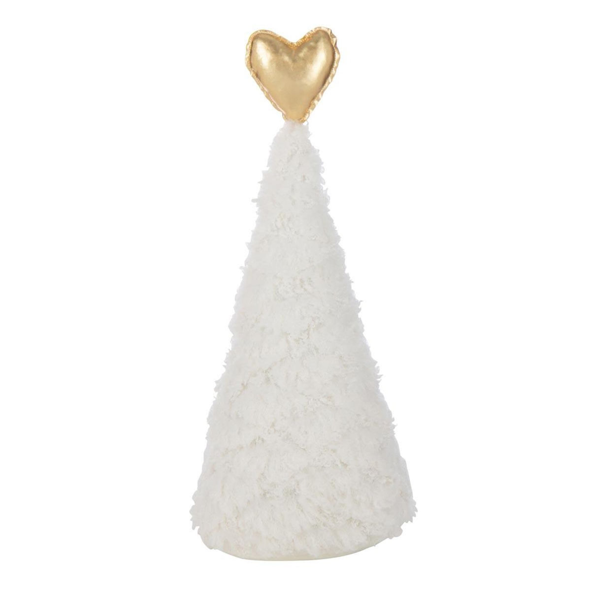 Paris Prix Sapin de Noël en Tissu  Cœur  51cm Blanc
