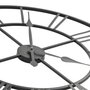 Voir la diapositive 4 : VIDAXL Horloge murale vintage avec mouvement a quartz Metal 80 cm XXL