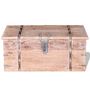 Voir la diapositive 4 : VIDAXL Ensemble de deux coffres de rangement Bois d'Acacia