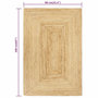 Voir la diapositive 5 : VIDAXL Tapis fait a la main Jute Naturel 80x160 cm