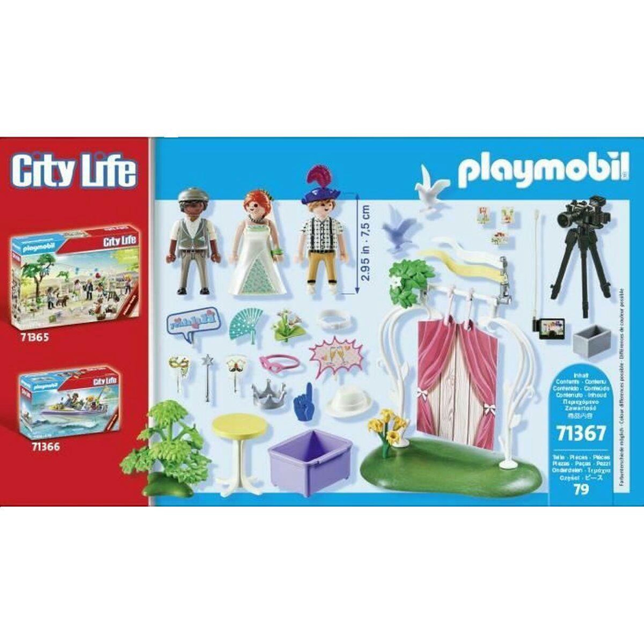 Voir la diapositive 2 : PLAYMOBIL Playmobil City Life 71367 Couple de mariés et appareil photo