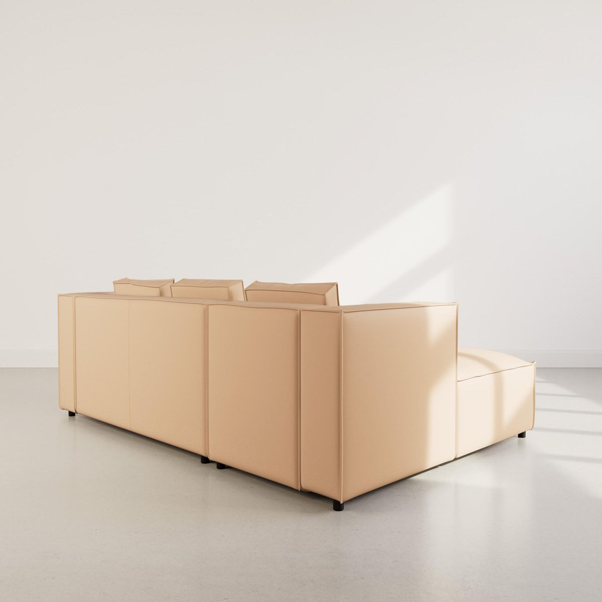 LISA DESIGN Stella - canapé d'angle gauche 4 places en simili