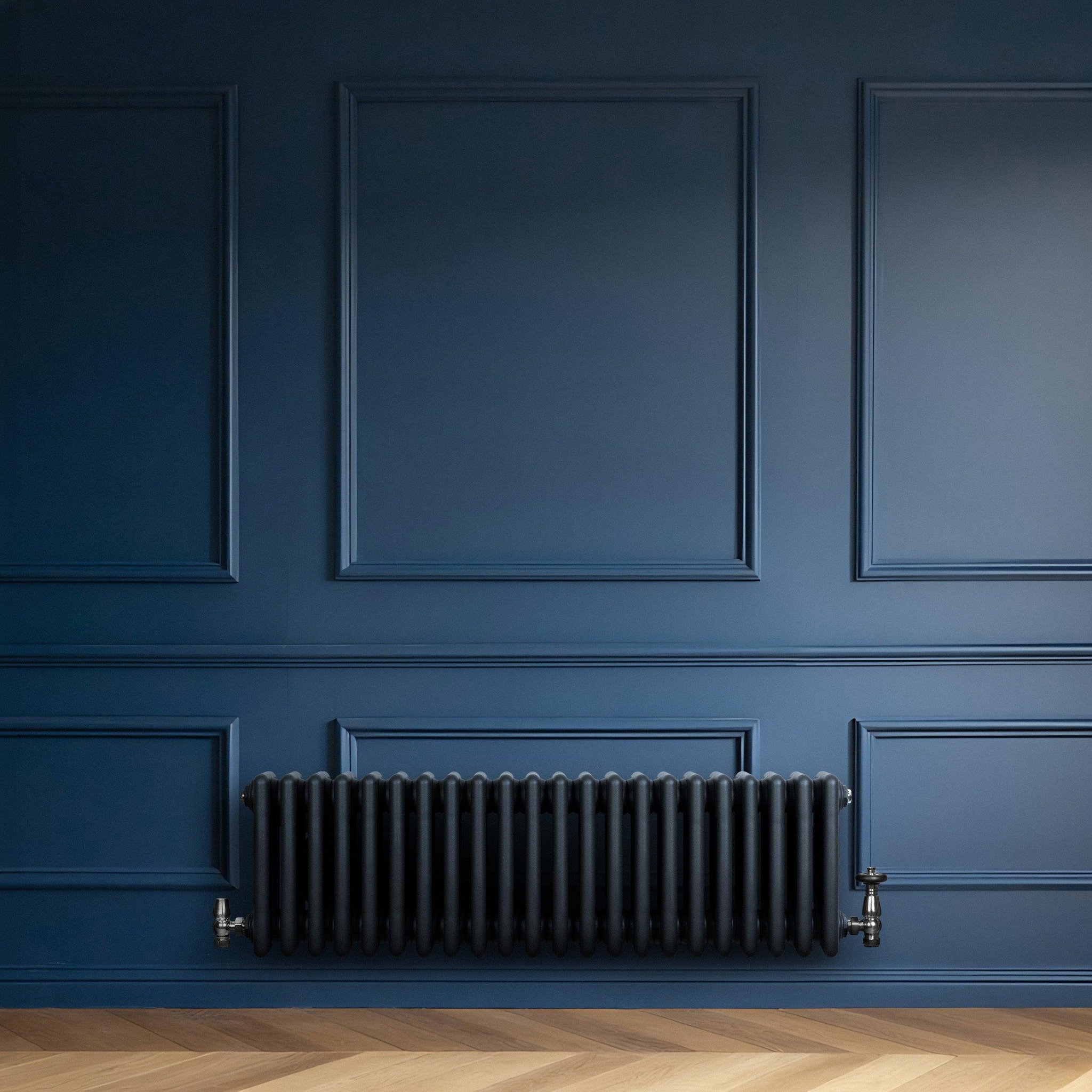 Voir la diapositive 4 : MONSTERSHOP Radiateur traditionnel à 4 colonnes & vannes - 300 x 1010 mm
