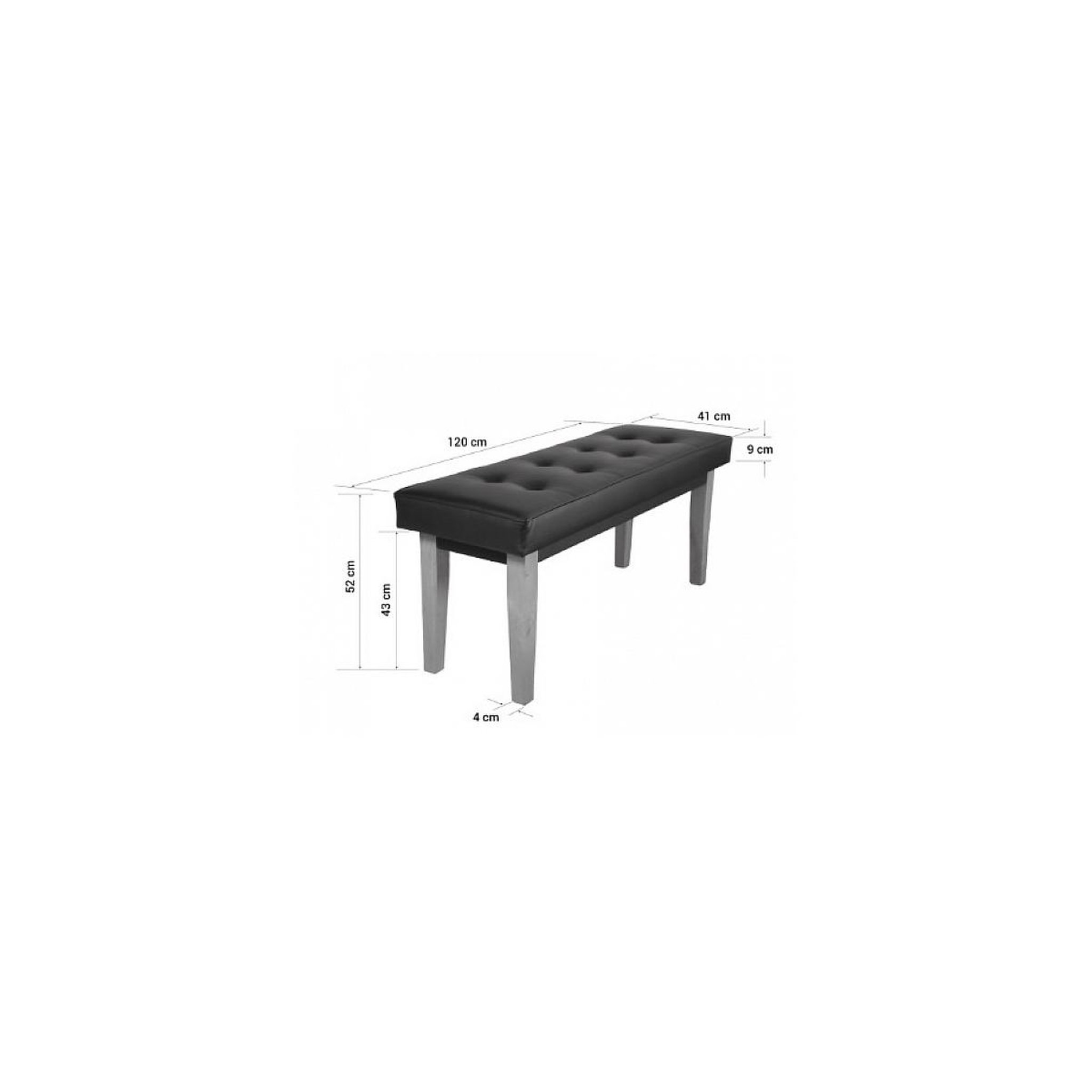 Voir la diapositive 2 : HomeStyle4U Banquette latérale en tissu Gris