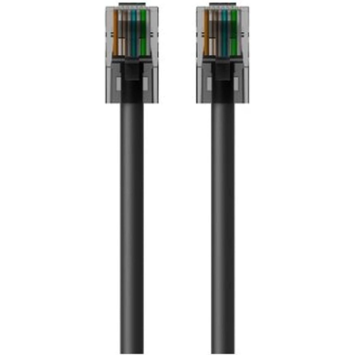 Belkin Adaptateur Ethernet 2M Droit CAT6 Noir A3L981BT02MBKHS