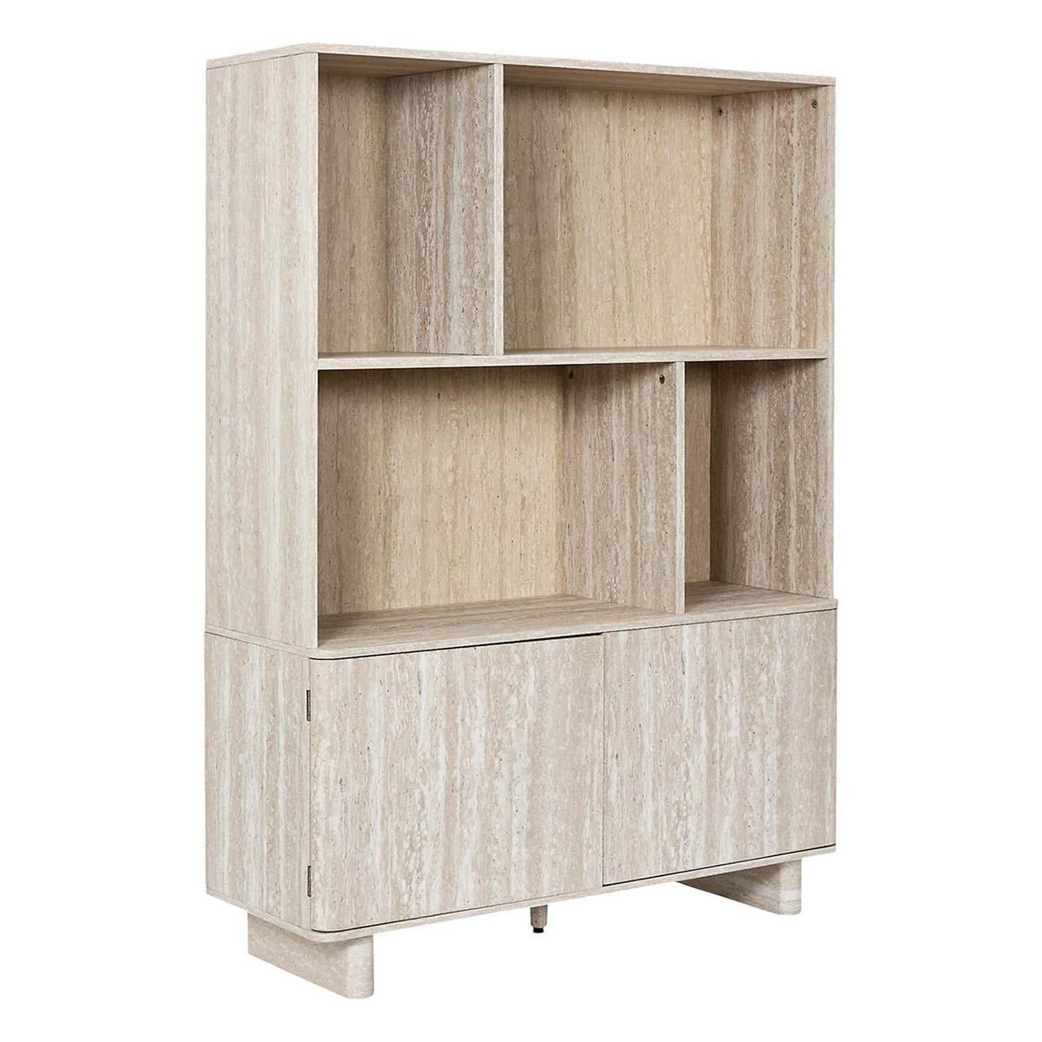 The Home Deco Factory Bibliothèque avec 2 portes  pietra  140cm beige