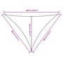 Voir la diapositive 6 : VIDAXL Voile de parasol tissu oxford triangulaire 4x4x5,8 m marron