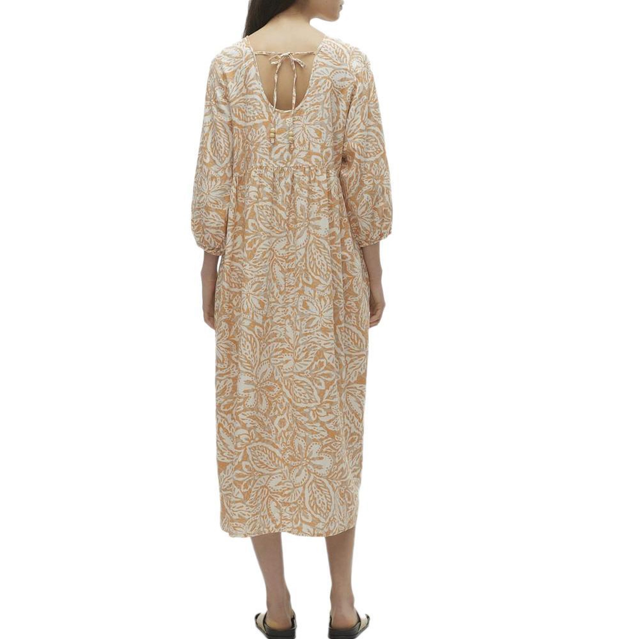 Voir la diapositive 2 : Vero Moda Robe Orange/Ecru Femme Vero Moda Nethe