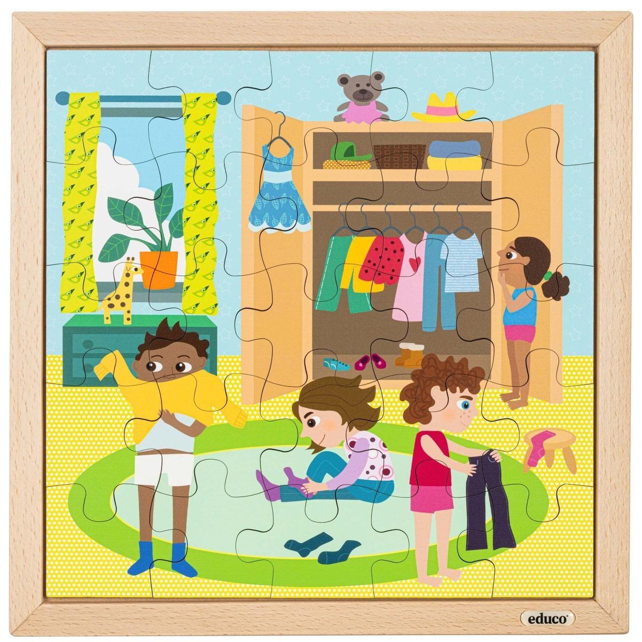 EDUCO Routine quotidienne - s'habiller — 25 pièces de puzzle