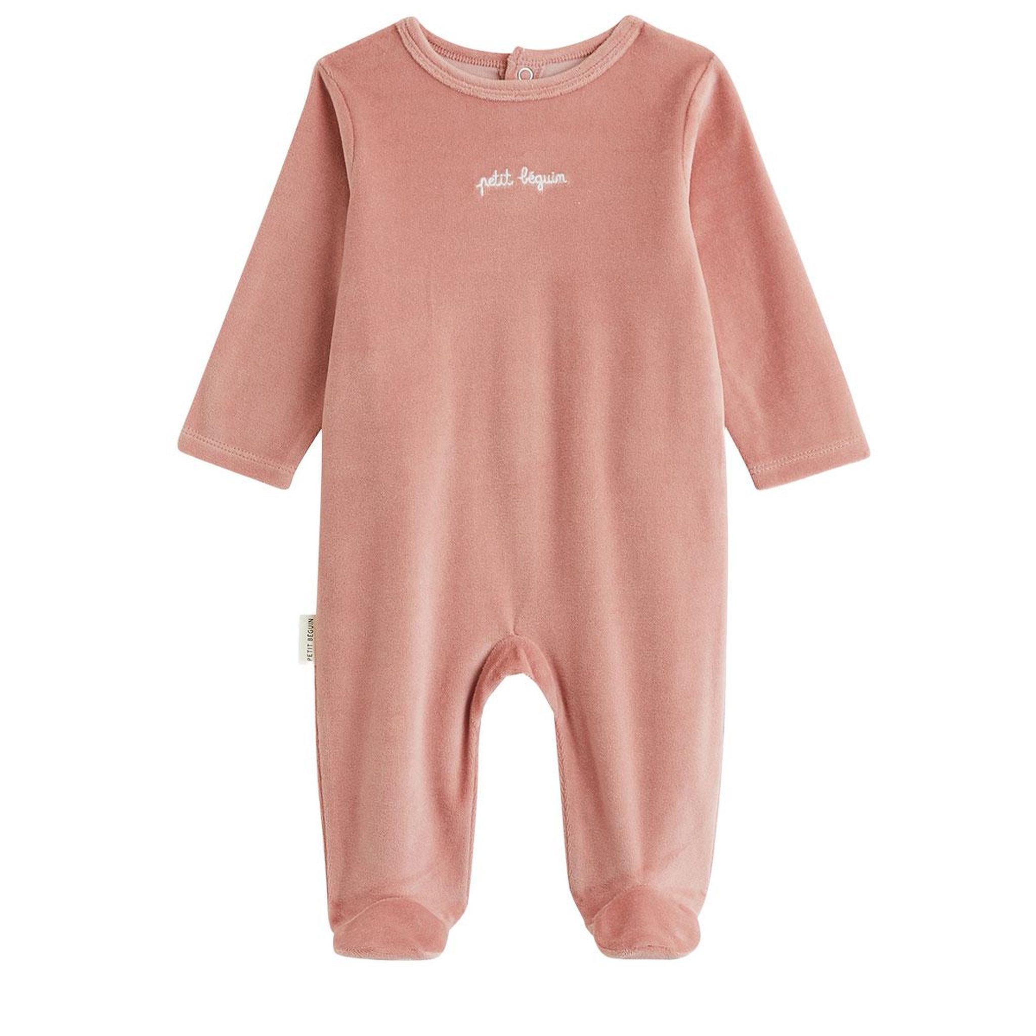 Voir la diapositive 5 : PETIT BEGUIN Lot de 2 pyjamas bébé en velours