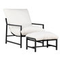 Voir la diapositive 1 : Paris Prix Fauteuil de Jardin & Repose-Pieds  Corso  86cm Noir