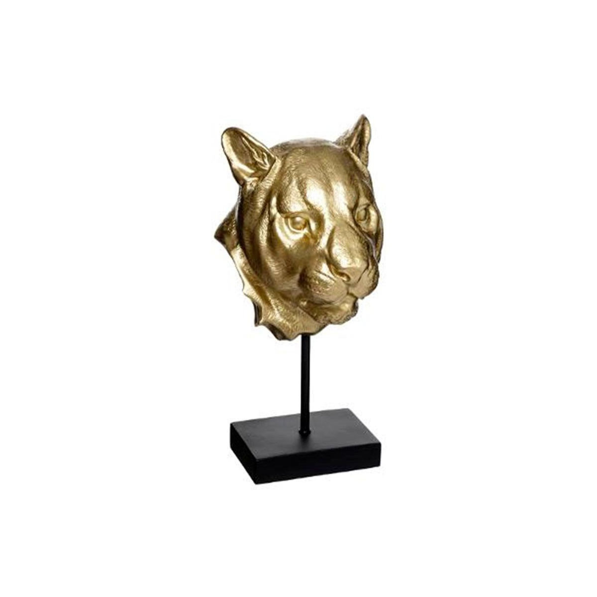 ATMOSPHERA Statuette Déco  Tête de Lion  35cm Or & Noir