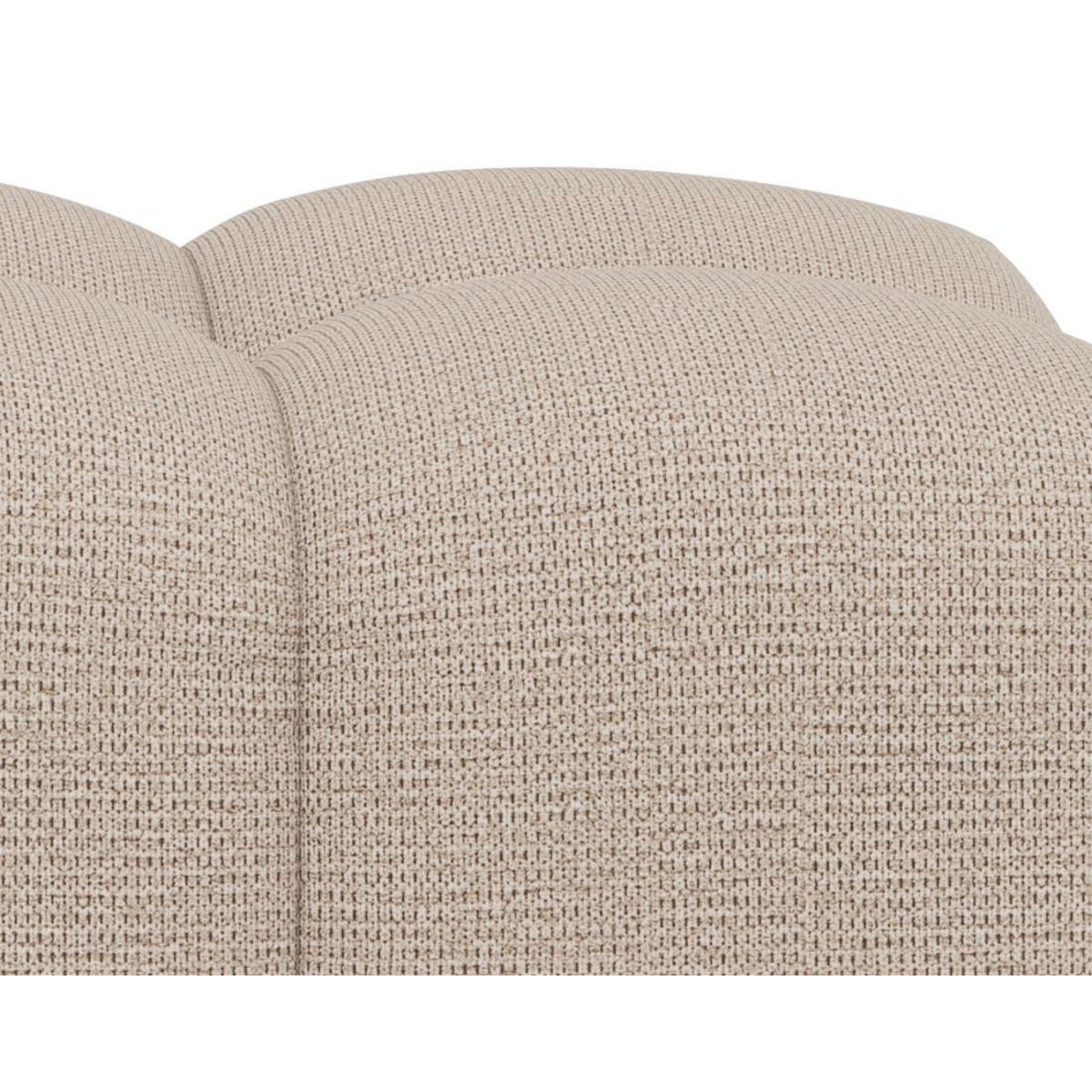 LISA DESIGN Adelaide - pouf en tissu texturé