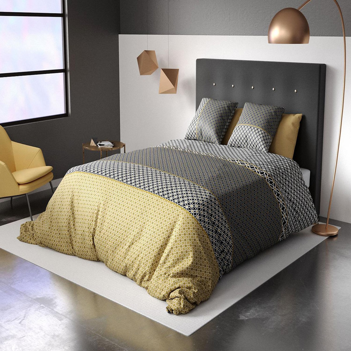 Les Ateliers du Linge Parure Housse De Couette 100% Coton 57fils- Beho