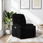 VIDAXL Fauteuil inclinable Noir Tissu