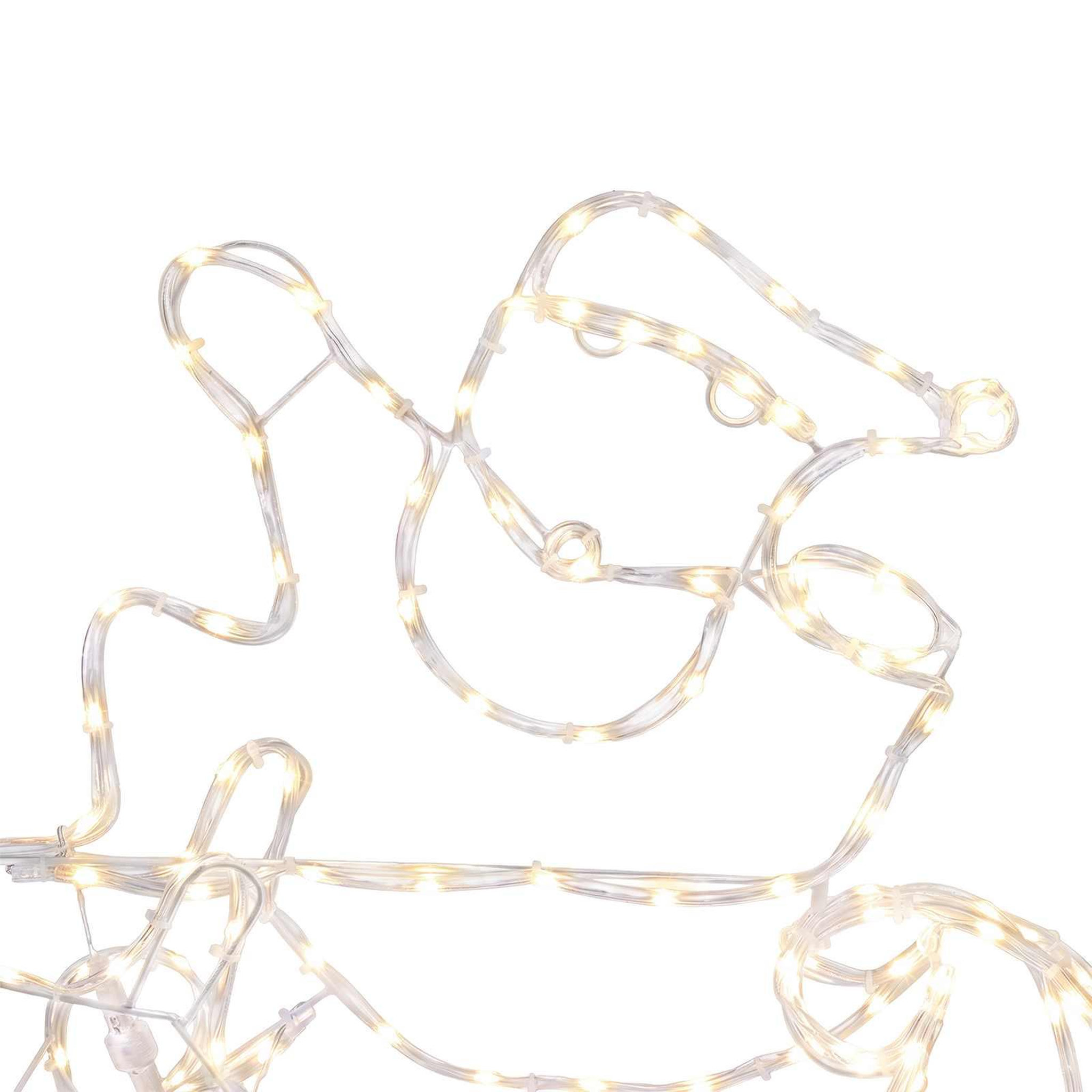 Voir la diapositive 6 : VIDAXL Decoration de Noël renne et traîneau LOVIISA 320 LED