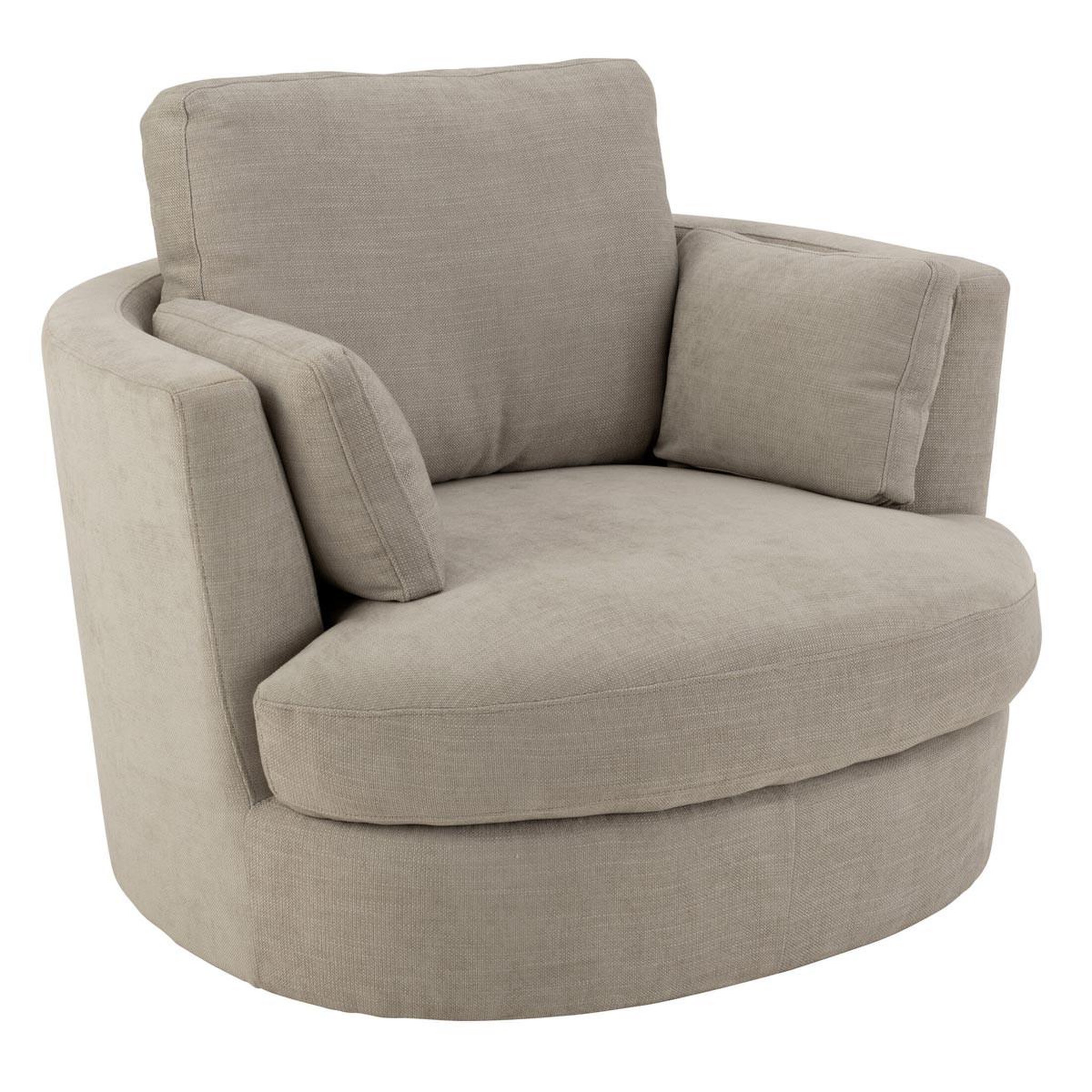 J-LINE Fauteuil Pivotant  Swiv  109cm Gris