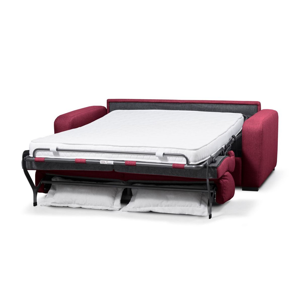 Canapé convertible système couchage express matelas 160x200 13cm 3 places en tissu  DYLAN 