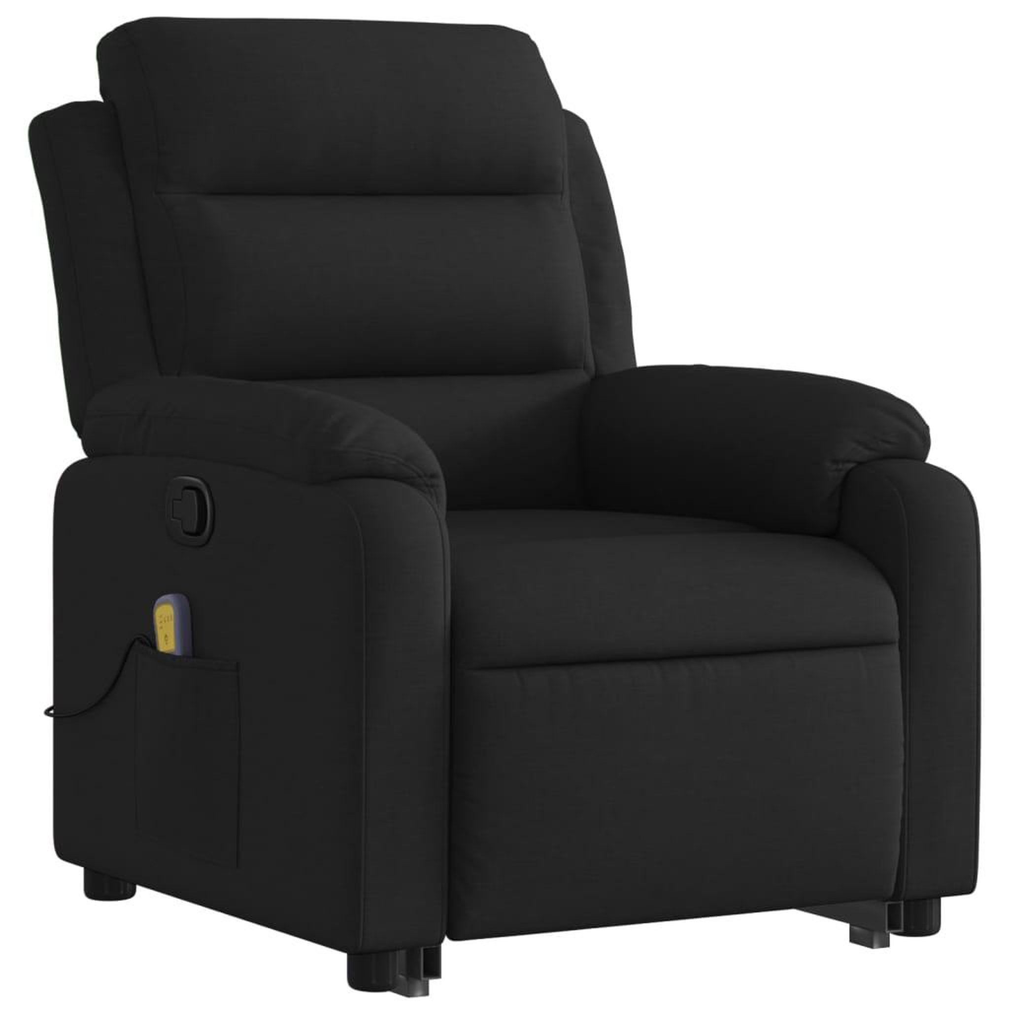 Voir la diapositive 4 : VIDAXL Fauteuil de massage inclinable Noir Tissu