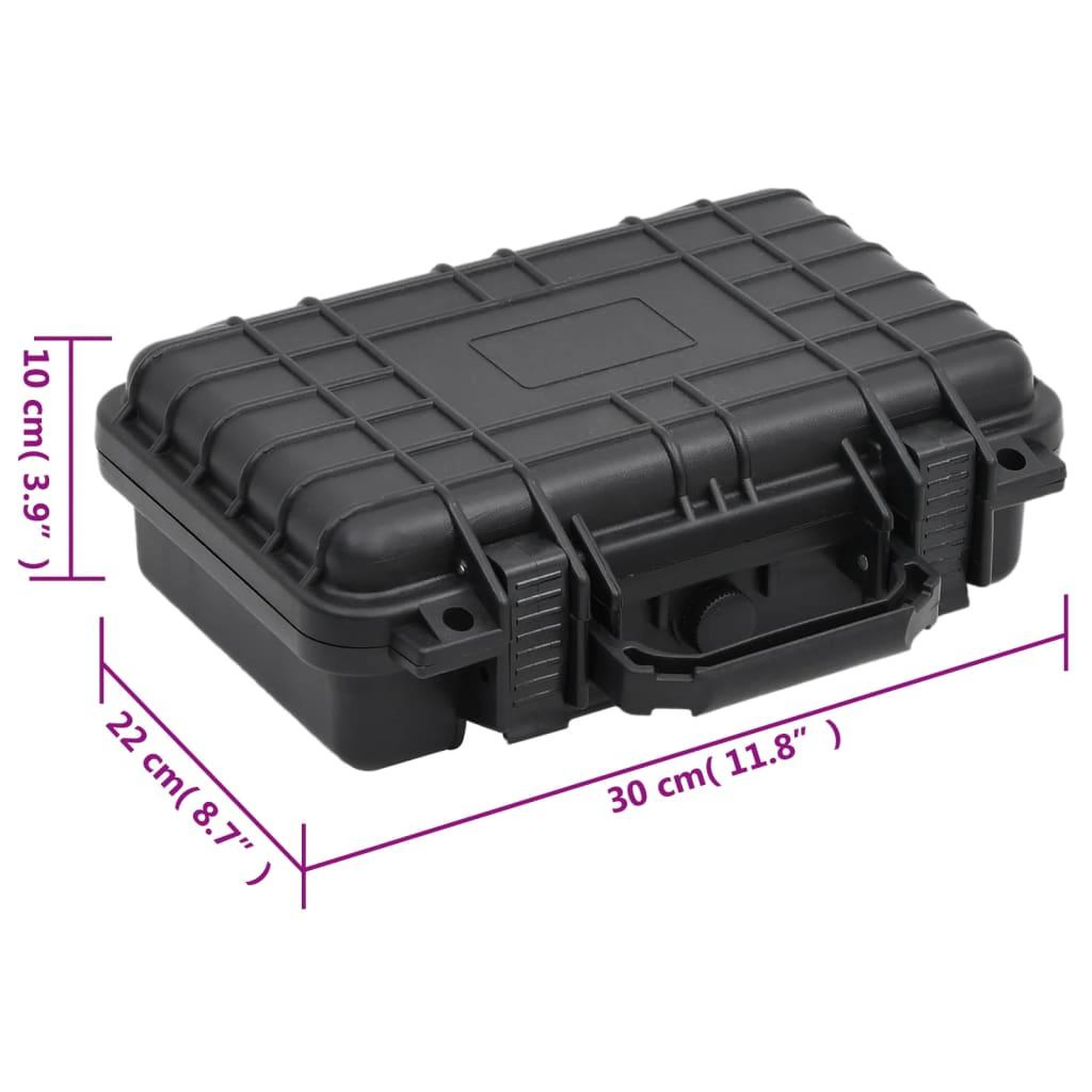 Voir la diapositive 6 : VIDAXL Valise de vol portable noir 30x22x10 cm pp