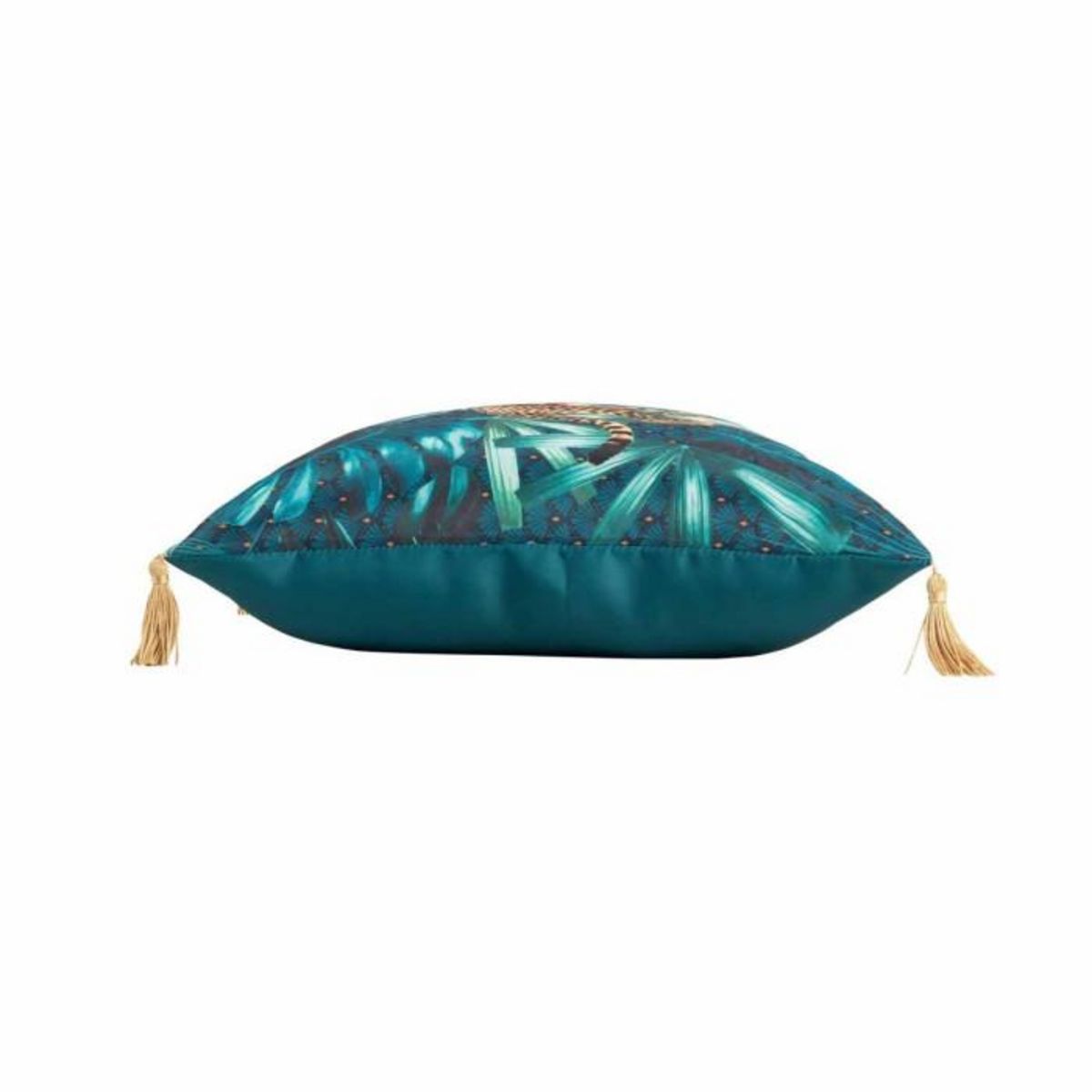 Paris Prix Coussin à Pompons  Blue Garden  40x40cm Bleu