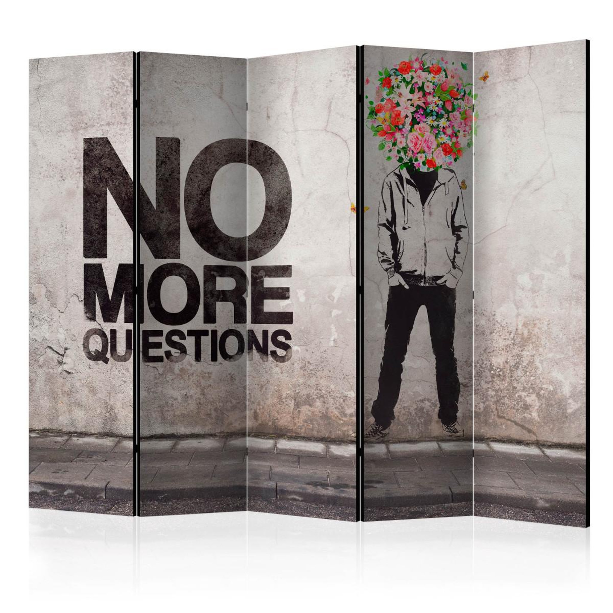 Paris Prix Paravent 5 volets  no more questions  172x225cm