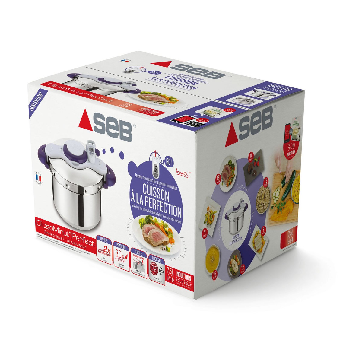 SEB Cocotte-minute CLIPSO MINUT PERFECT VIOLET 9 L