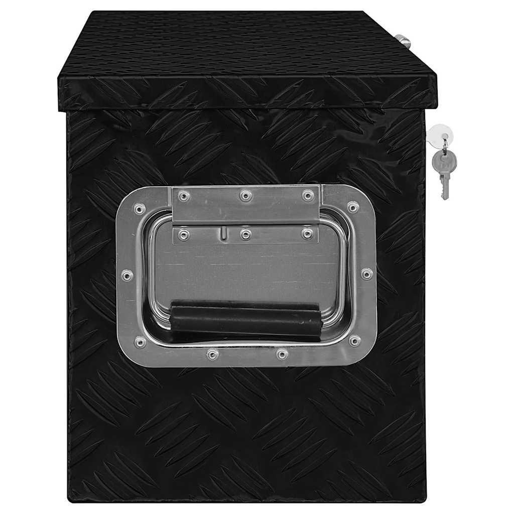 Voir la diapositive 4 : VIDAXL Boîte en aluminium 70 x 24 x 42 cm trapezoïdal argente