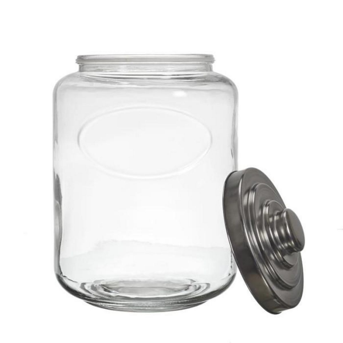 Paris Prix Bocal à Biscuits  Couvercle Métal  6L Transparent
