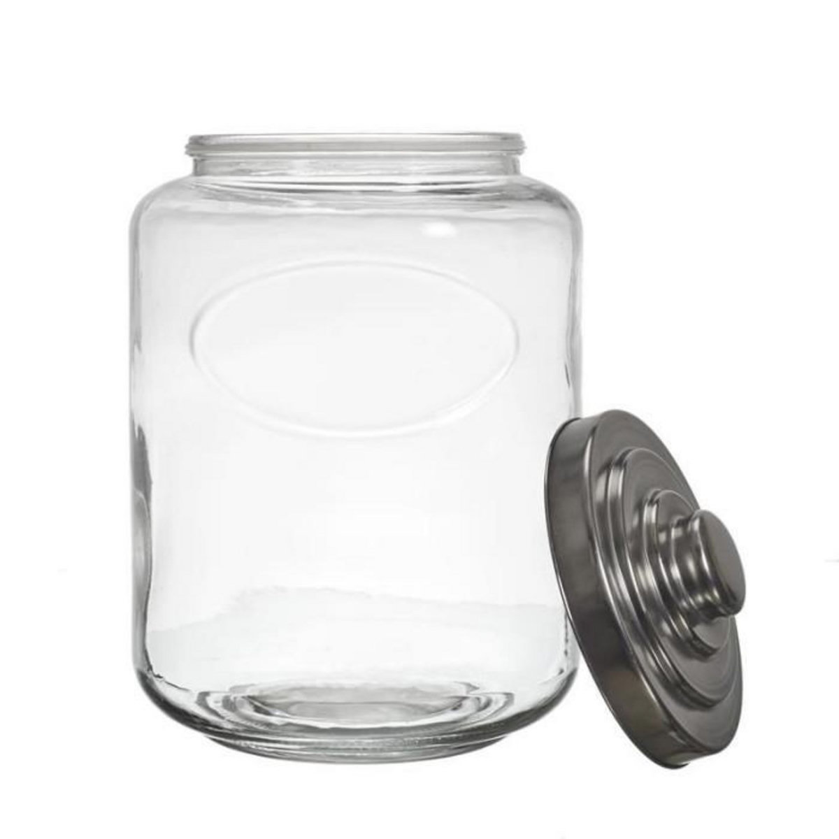 Paris Prix Bocal à Biscuits  Couvercle Métal  6L Transparent