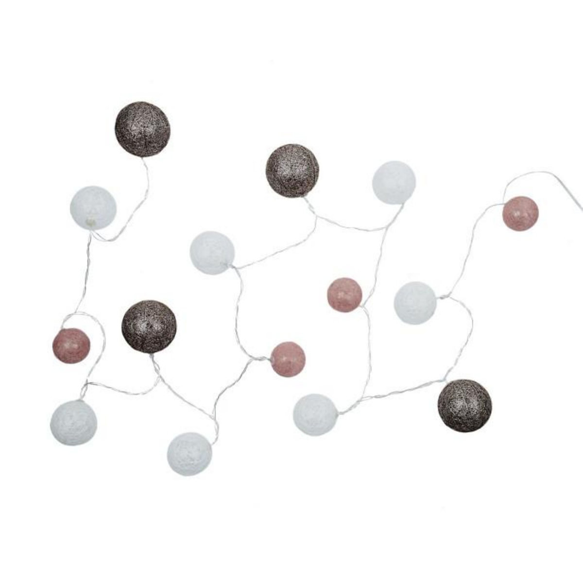 Paris Prix Guirlande Lumineuse Led  Boule  360cm Rose