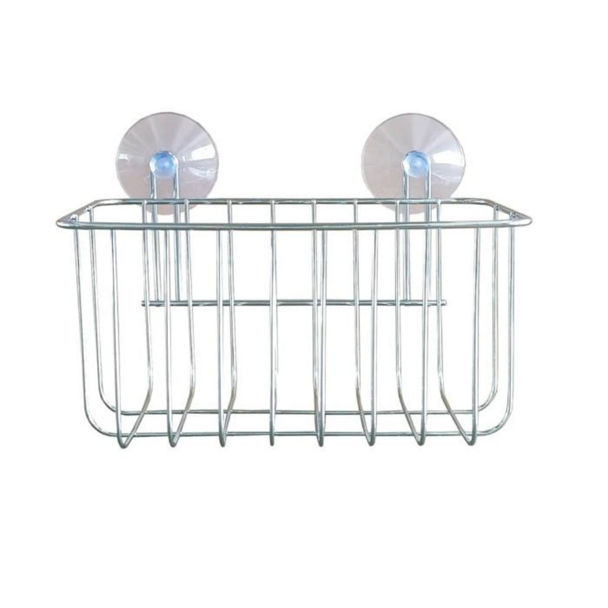 Paris Prix Panier de Douche Ventouse  Filaire Basic  22cm Chrome