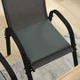 Voir la diapositive 5 : OUTSUNNY Lot de 6 coussins de chaises de jardin polyester gris foncé