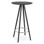 Voir la diapositive 1 : Paris Prix Table de Bar en Bois  Lizon  110cm Noir
