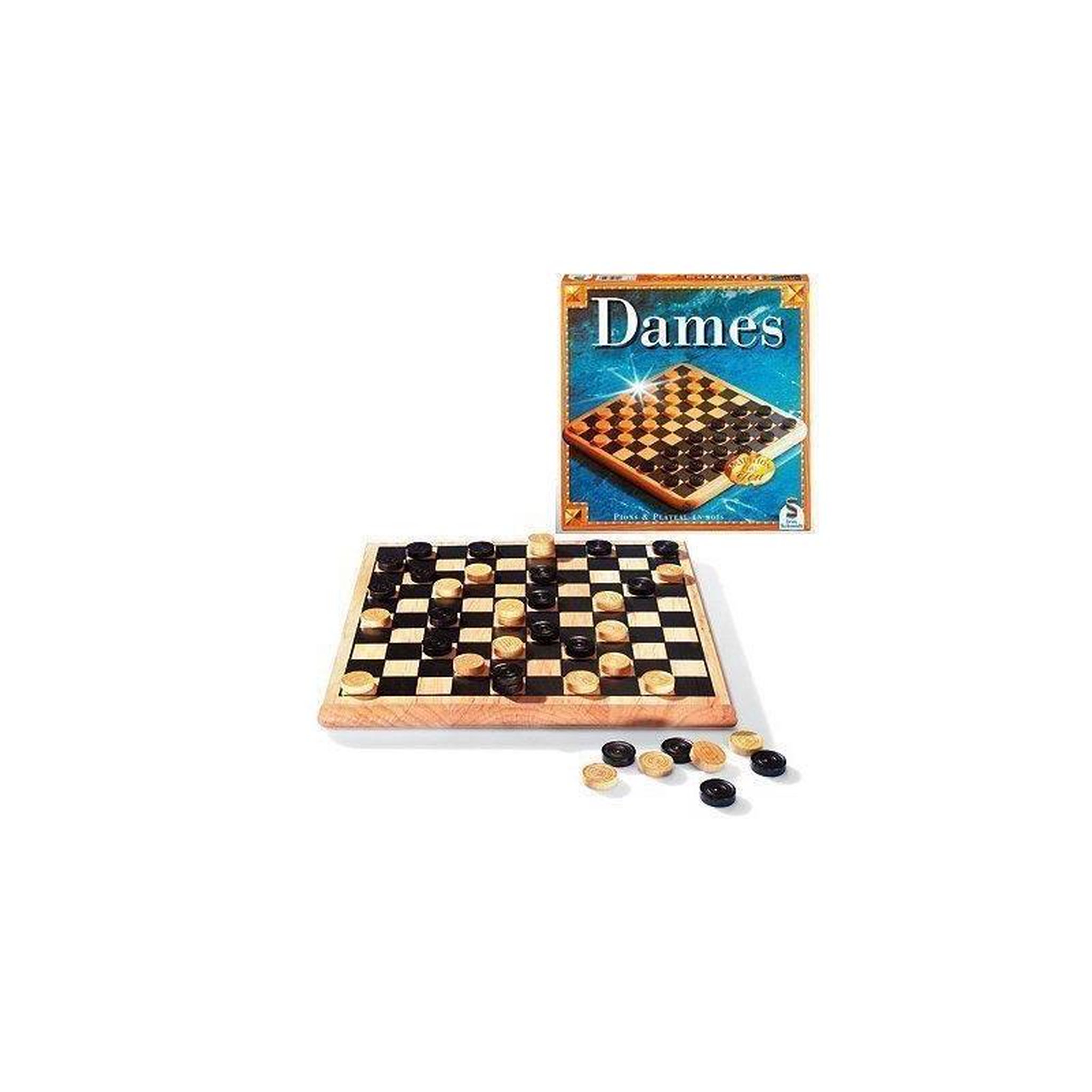 GENERIQUE SCHMIDT AND SPIELE Jeu de societe - Dames bois tradition