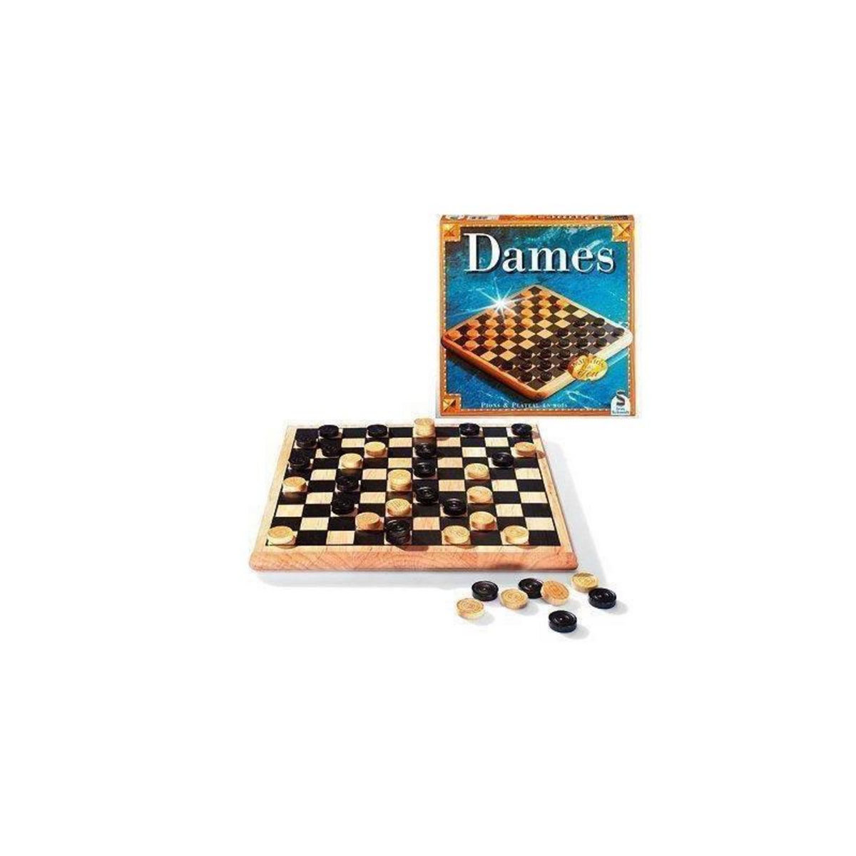 GENERIQUE SCHMIDT AND SPIELE Jeu de societe - Dames bois tradition