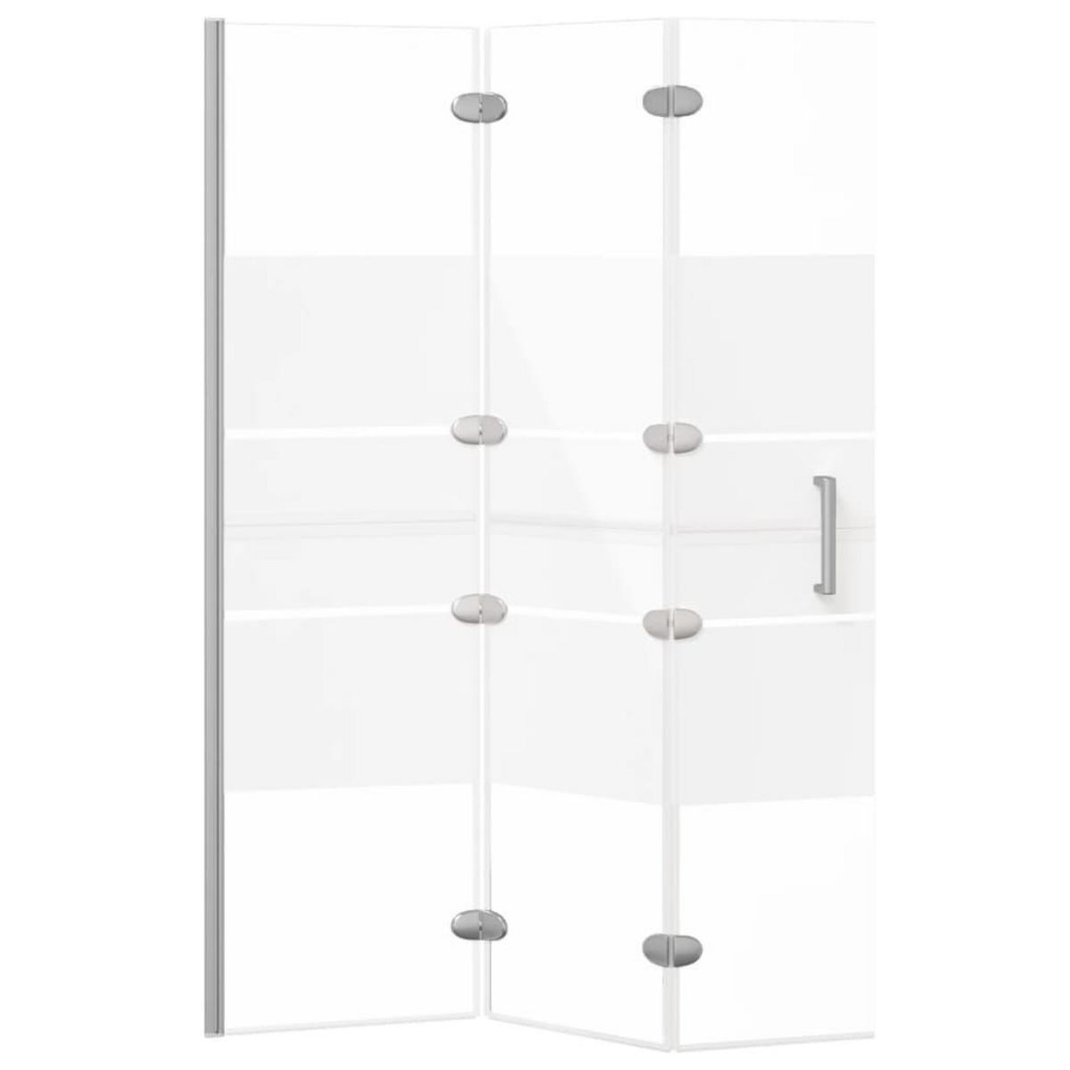 VIDAXL Cabine de douche pliable ESG 100x140 cm Blanc