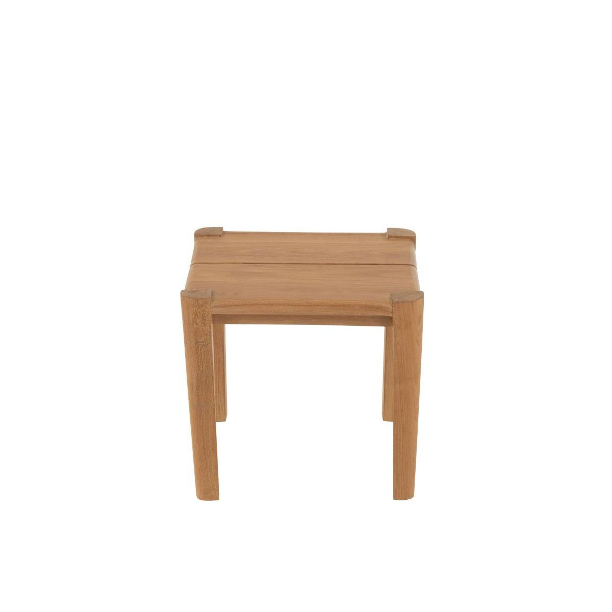 Voir la diapositive 2 : J-LINE Table d'Appoint en Teck  Bruce  40cm Naturel