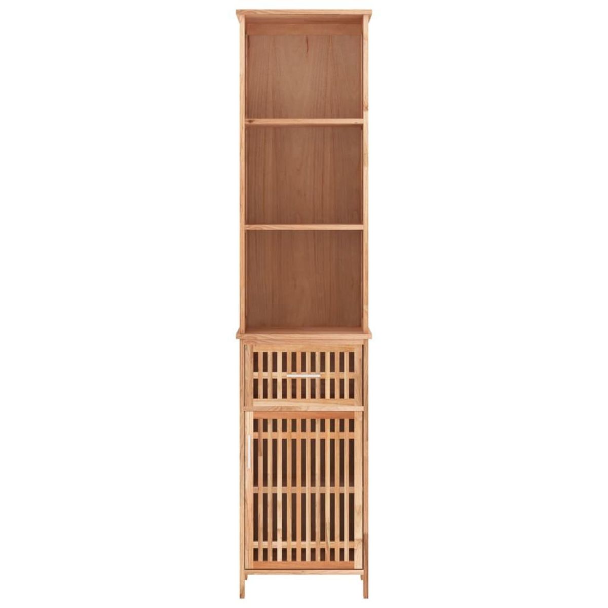 VIDAXL Armoire de salle de bain 42x29x182 cm Bois massif de noyer