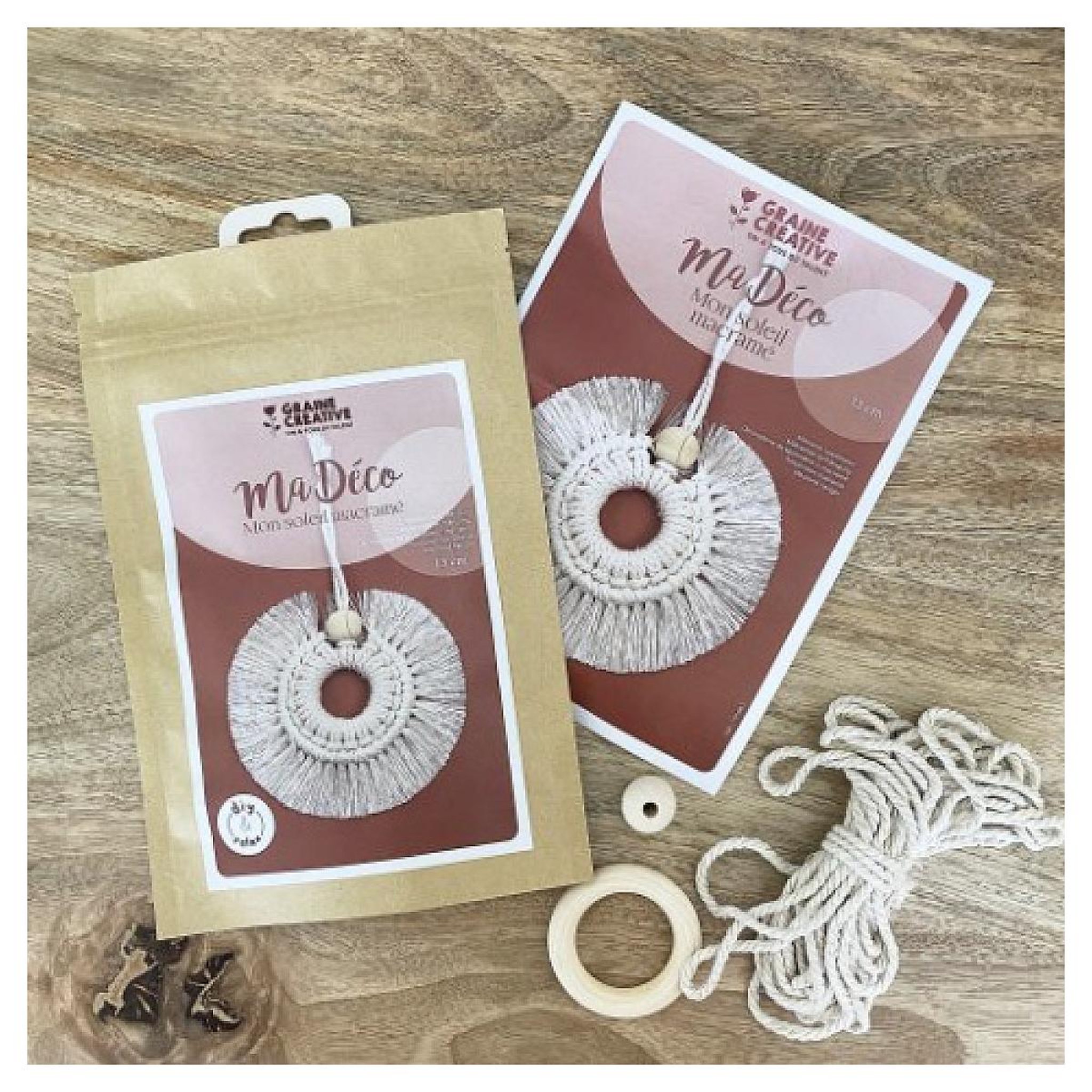 Voir la diapositive 2 : Graine créative - Kit Macrame - Soleil