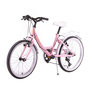 Voir la diapositive 3 : DISCOVERY ADVENTURES Vélo enfant (120/140 cm) - Modèle 20'' Fille  Discovery Adventures - Fourche rigide - 6 vitesses - Dérailleur Shimano - Freins V-Brake - Porte Bagages