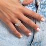 Voir la diapositive 2 : SC CRYSTAL Bague taille 54 SC Crystal orné de Cristaux scintillants