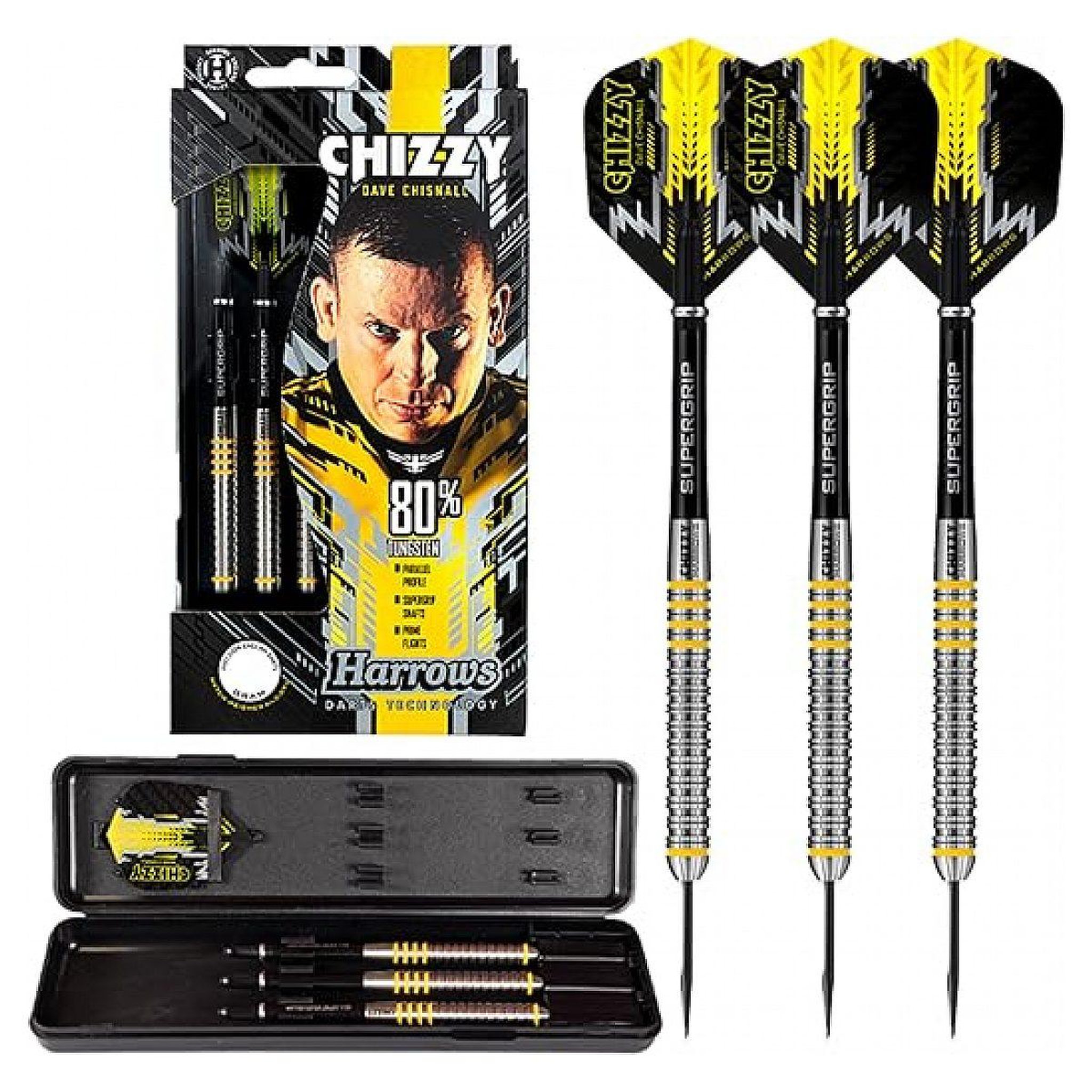 Harrows Fléchettes chizzy 80 steel 24g r
