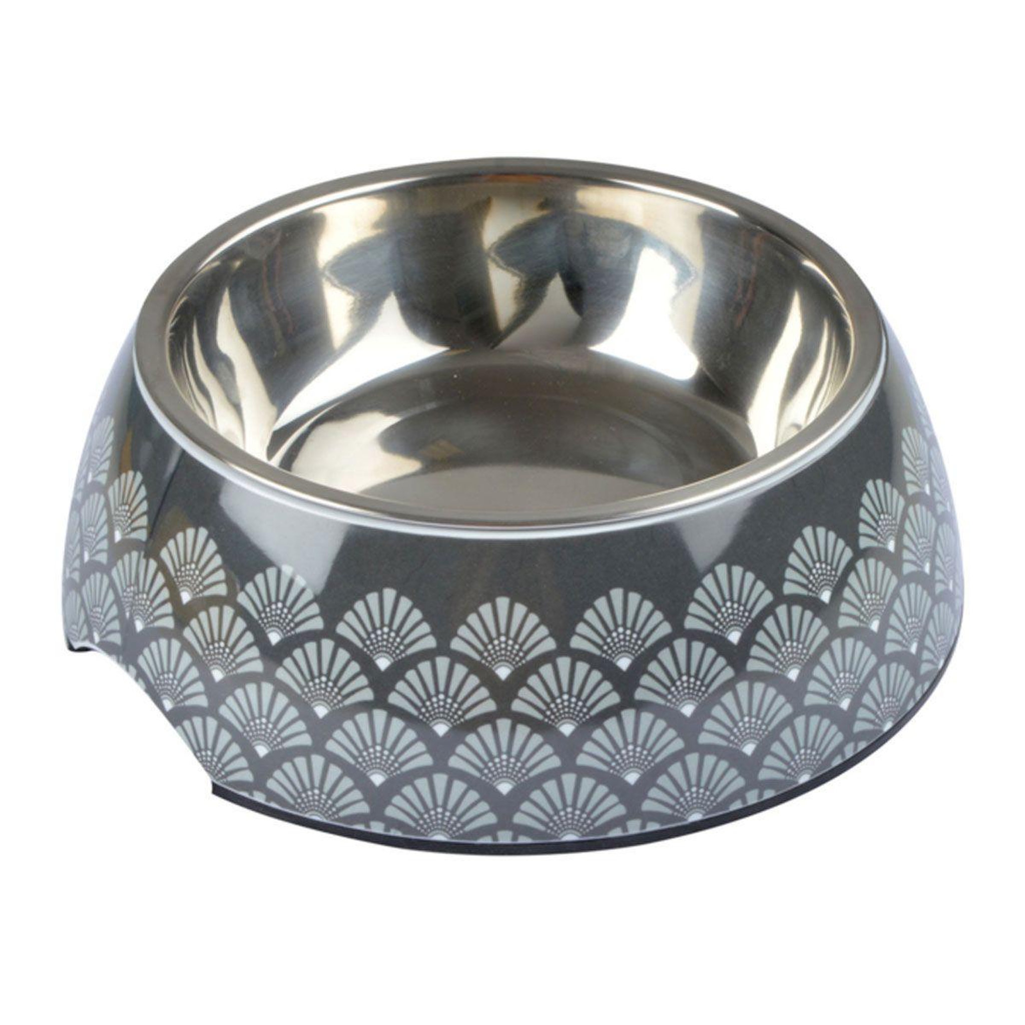 Voir la diapositive 1 : LOVE STORY Gamelle pour chien & chat  new art  14cm anthracite