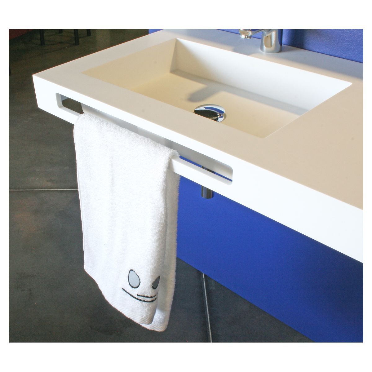 ONDEE LICEO Plan vasque 120cm BLANC